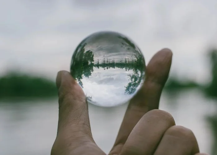 transparent sphere, symbol of transparent ethical AI