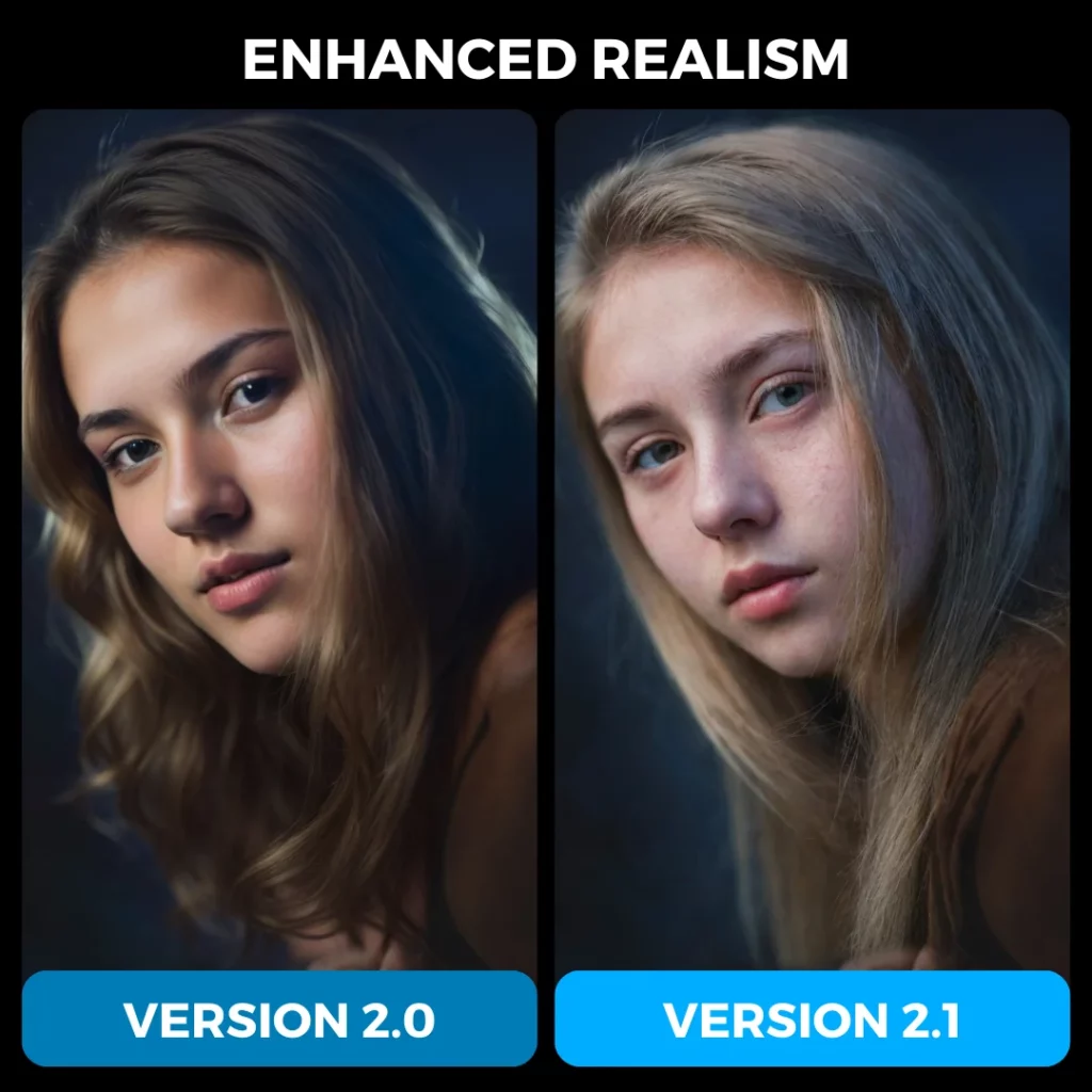 comparison of images edited with eraseid version 2.0 and 2.1