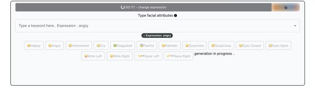 Changing Expressions using EraseID to make an angry face