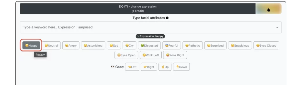 Select happy expressions from the prompt by EraseID